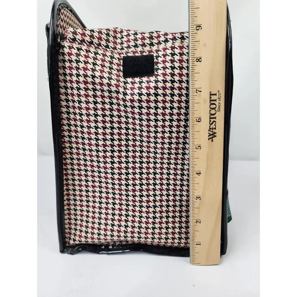 Pet Carrier Soft Sided Small Dog Cat Classic Houndstooth Fashionable Accessory
